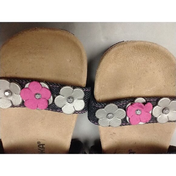 Minnetonka Harmony Black Sandals Toddler Girl's 11 youth - Picture 4 of 7